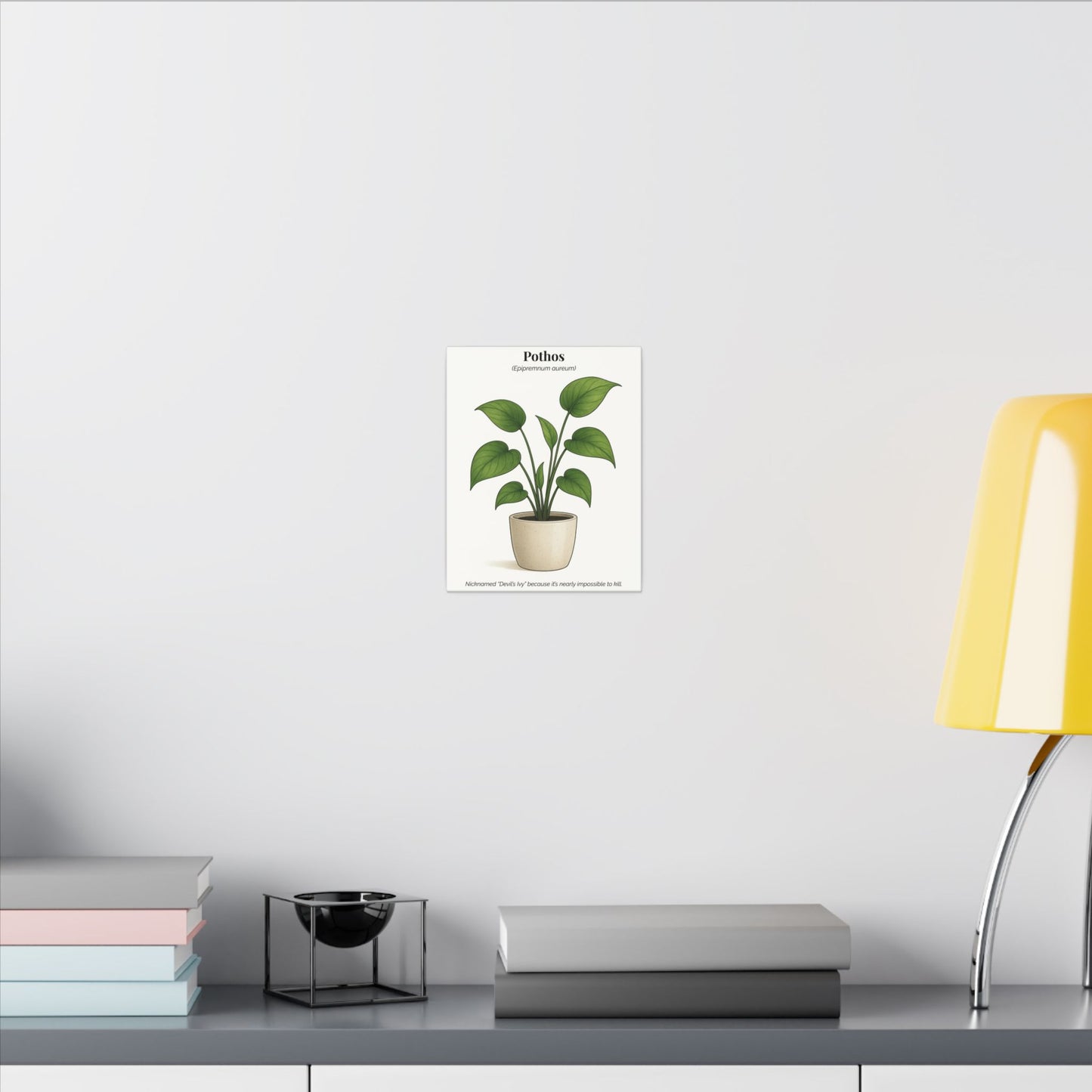 Pothos Plant Wall Art - Matte Canvas Print
