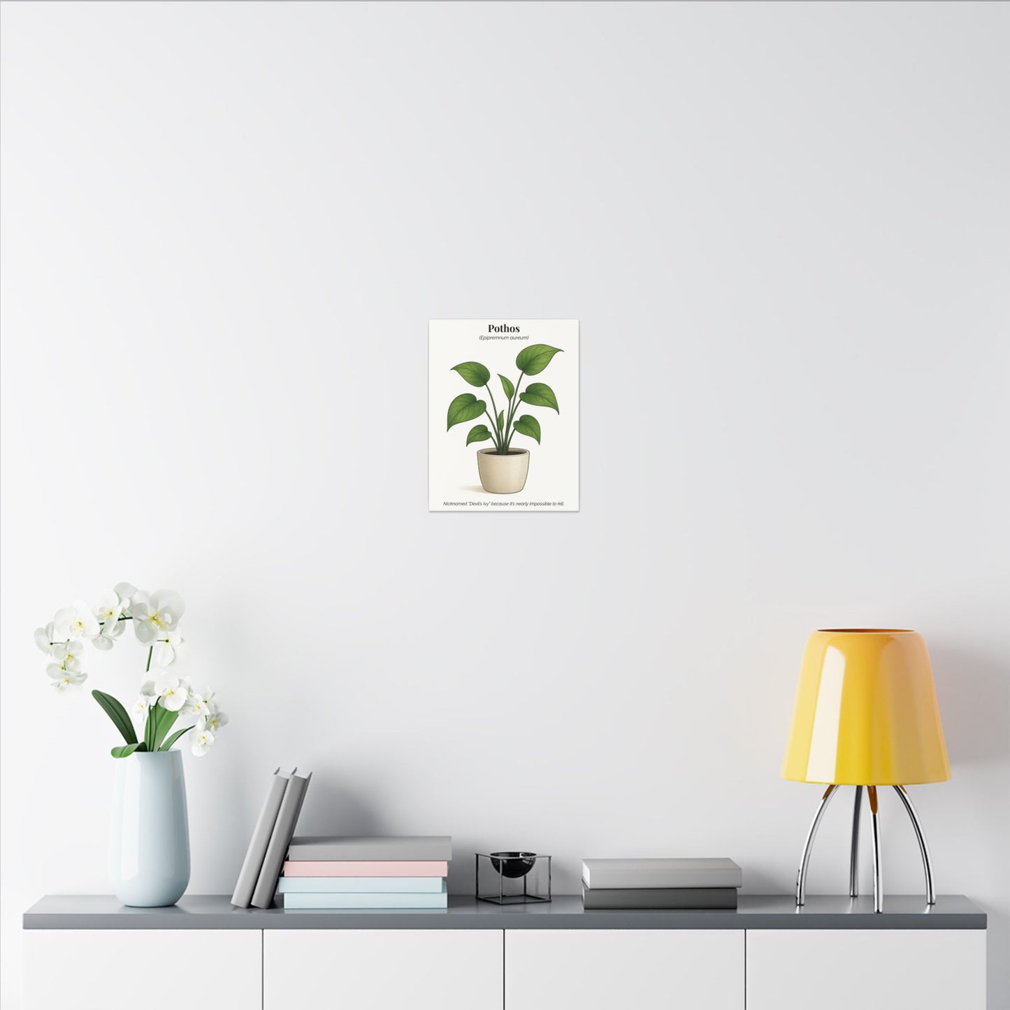 Pothos Plant Wall Art - Matte Canvas Print